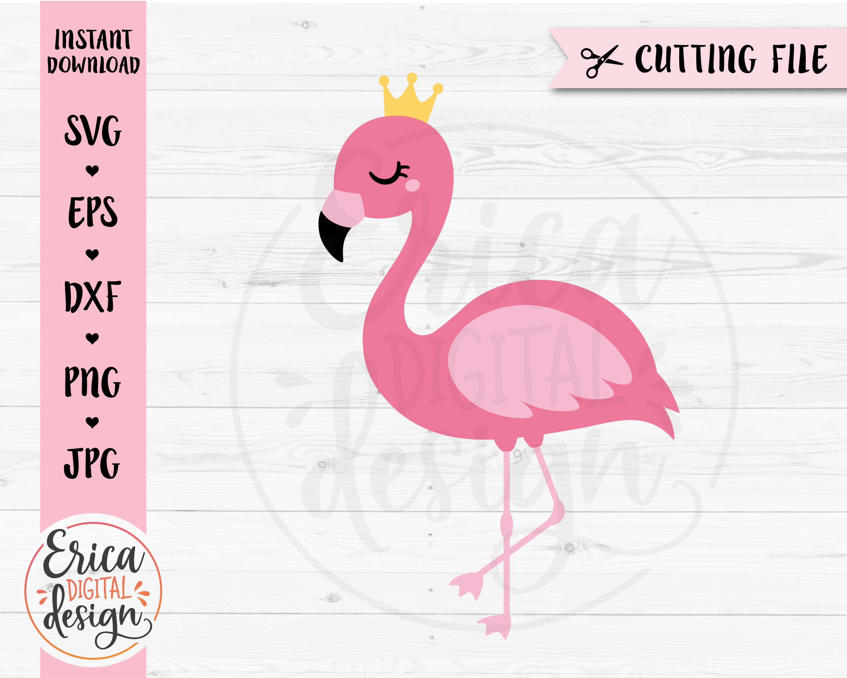 Detail Flamingo With Crown Clipart Nomer 7