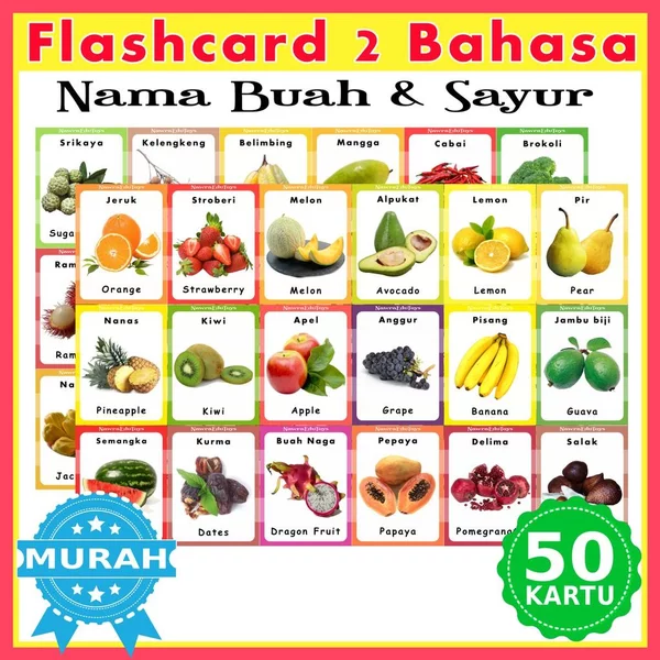 Detail Flash Card Buah Buahan Nomer 26