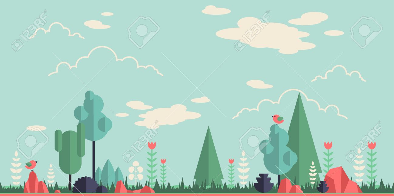 Detail Flat Background Design Nomer 4