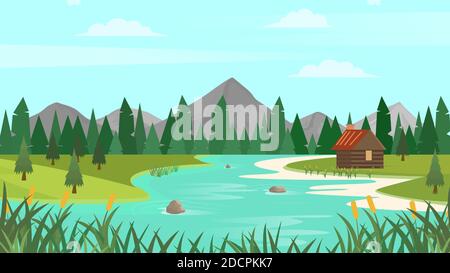 Detail Flat Design Pemandangan Nomer 45