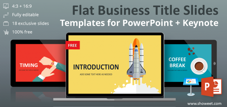 Detail Flat Design Powerpoint Template Nomer 4