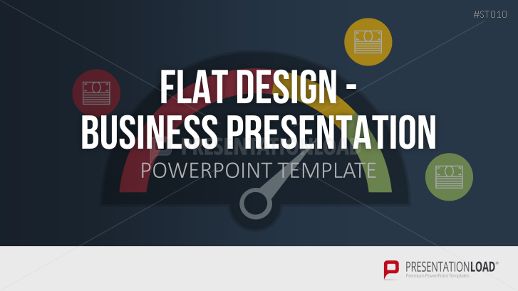 Detail Flat Design Powerpoint Template Nomer 31