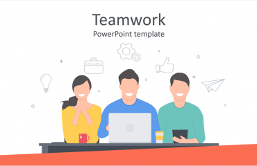 Detail Flat Design Powerpoint Template Nomer 34