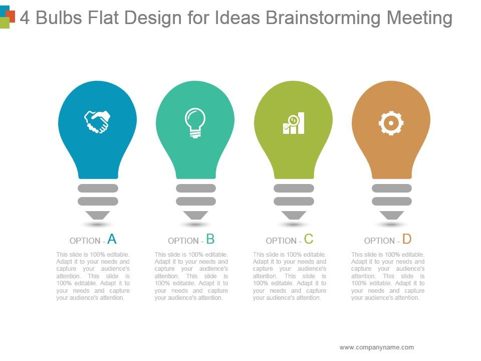 Detail Flat Design Powerpoint Template Nomer 36