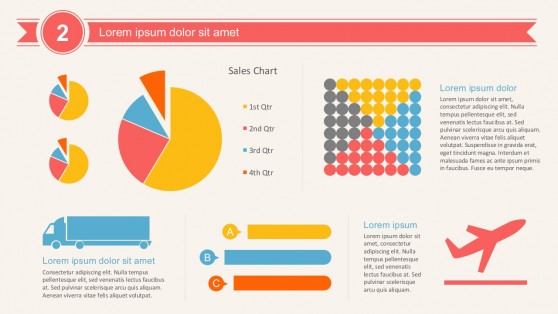 Detail Flat Design Powerpoint Template Free Nomer 12