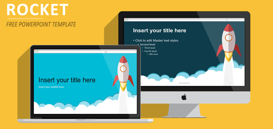 Detail Flat Design Powerpoint Template Free Nomer 32