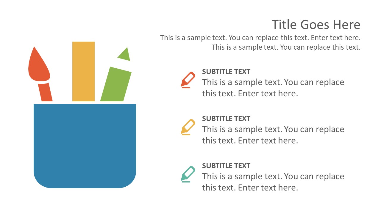 Detail Flat Design Powerpoint Template Free Nomer 35