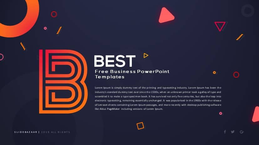 Detail Flat Design Powerpoint Template Free Nomer 37