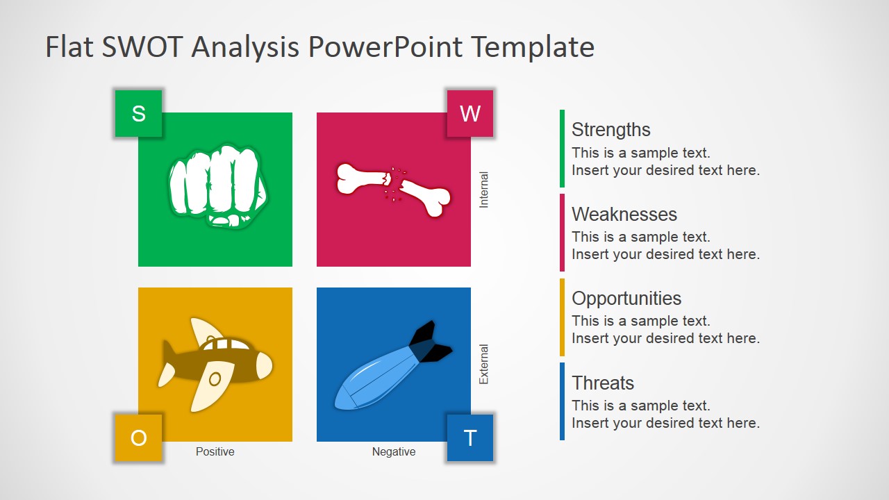 Detail Flat Design Powerpoint Template Free Nomer 38