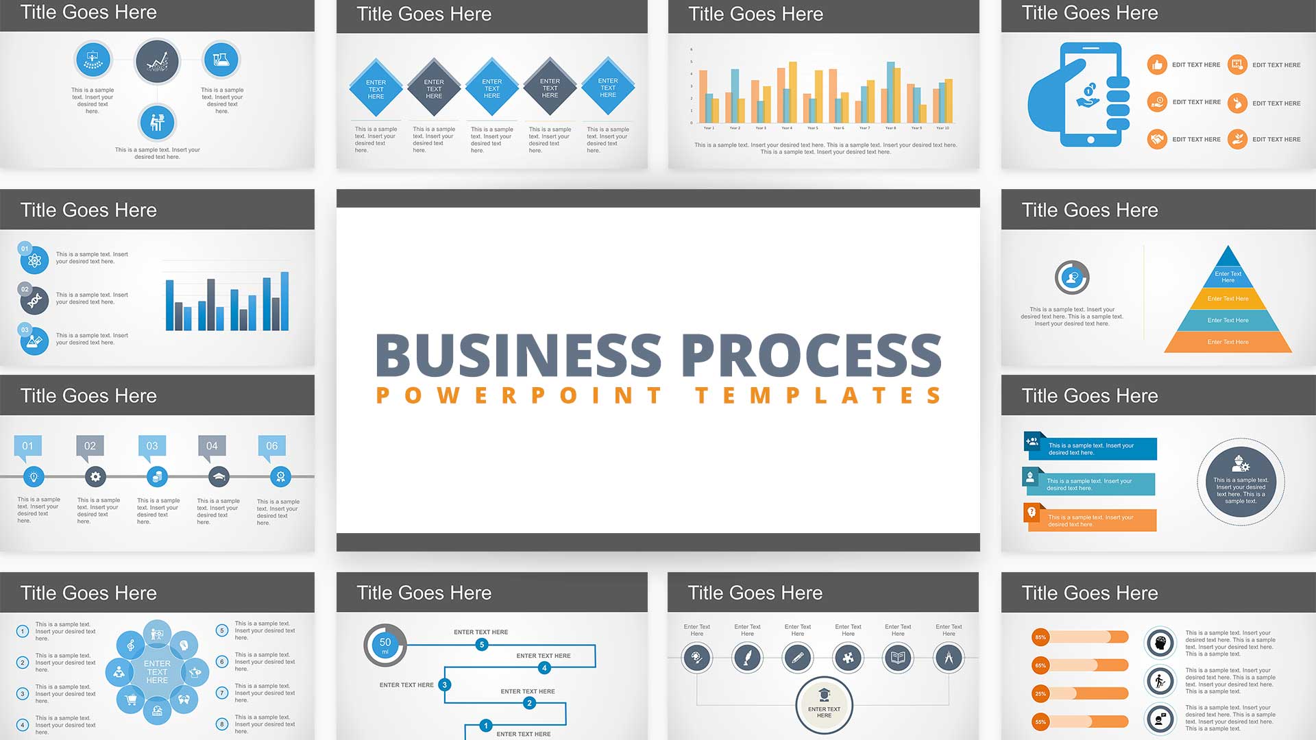 Detail Flat Design Powerpoint Template Free Nomer 41