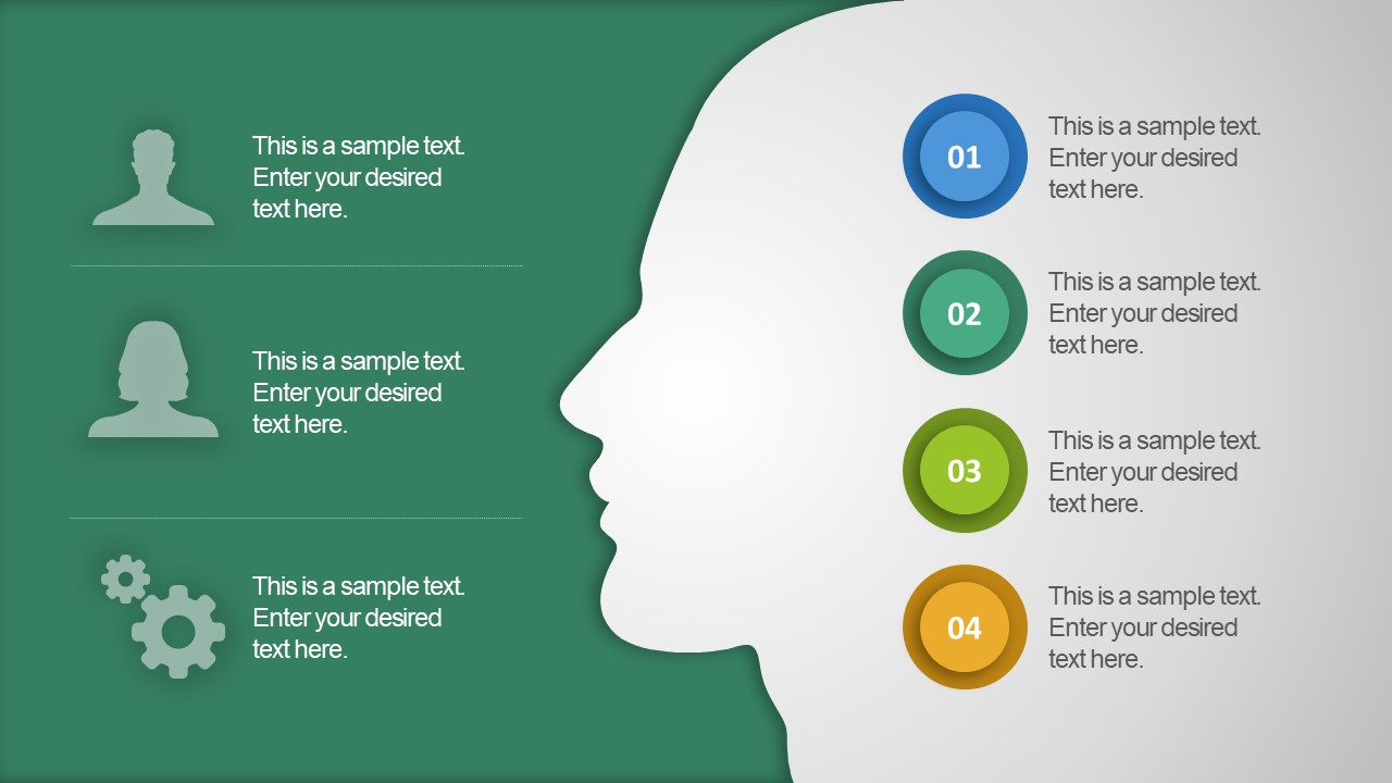 Detail Flat Design Powerpoint Template Free Nomer 49