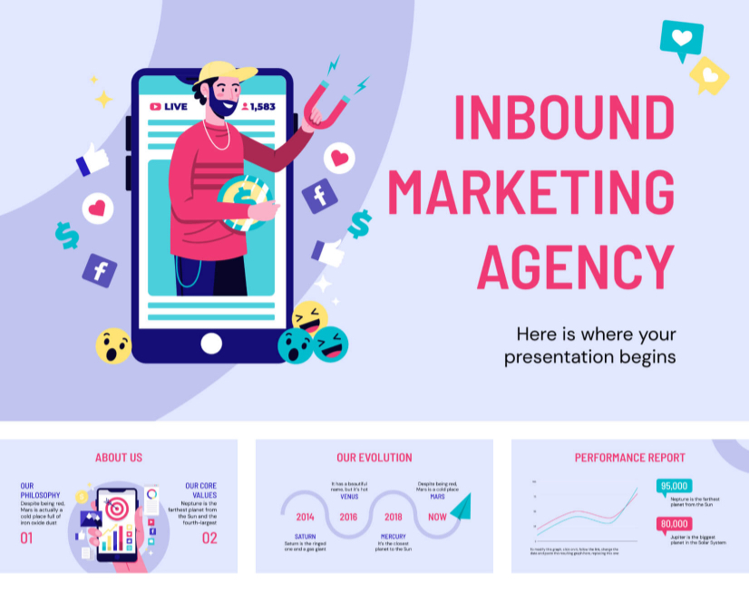 Detail Flat Design Powerpoint Template Free Nomer 50