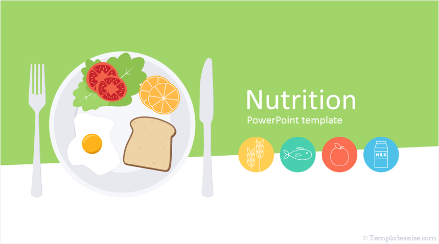 Detail Flat Design Powerpoint Template Free Nomer 52