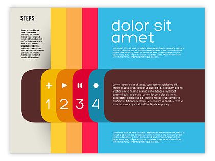 Detail Flat Design Powerpoint Template Free Download Nomer 18