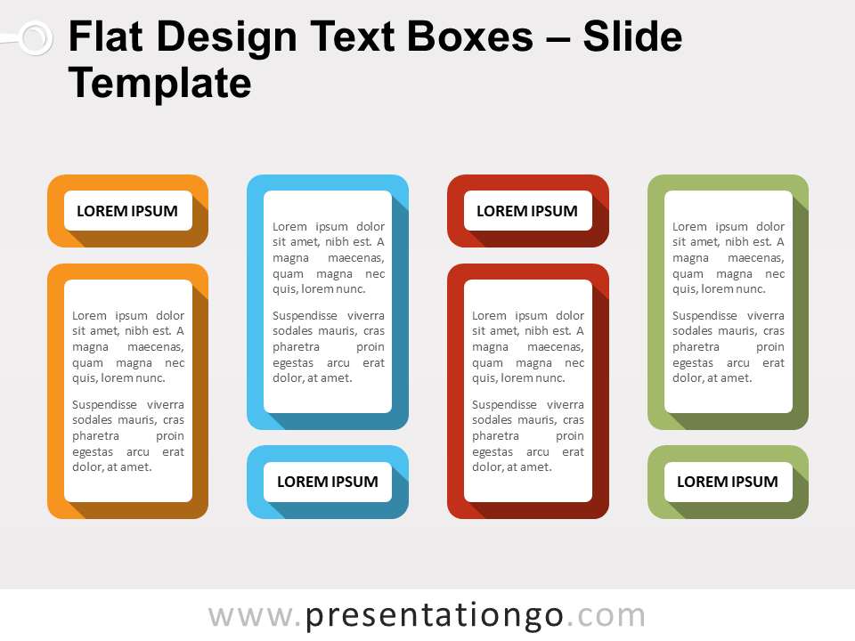 Detail Flat Design Ppt Templates Free Nomer 40