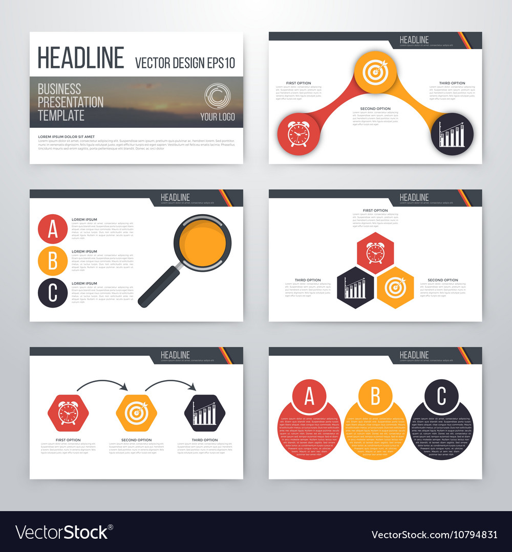 Detail Flat Design Presentation Template Nomer 25