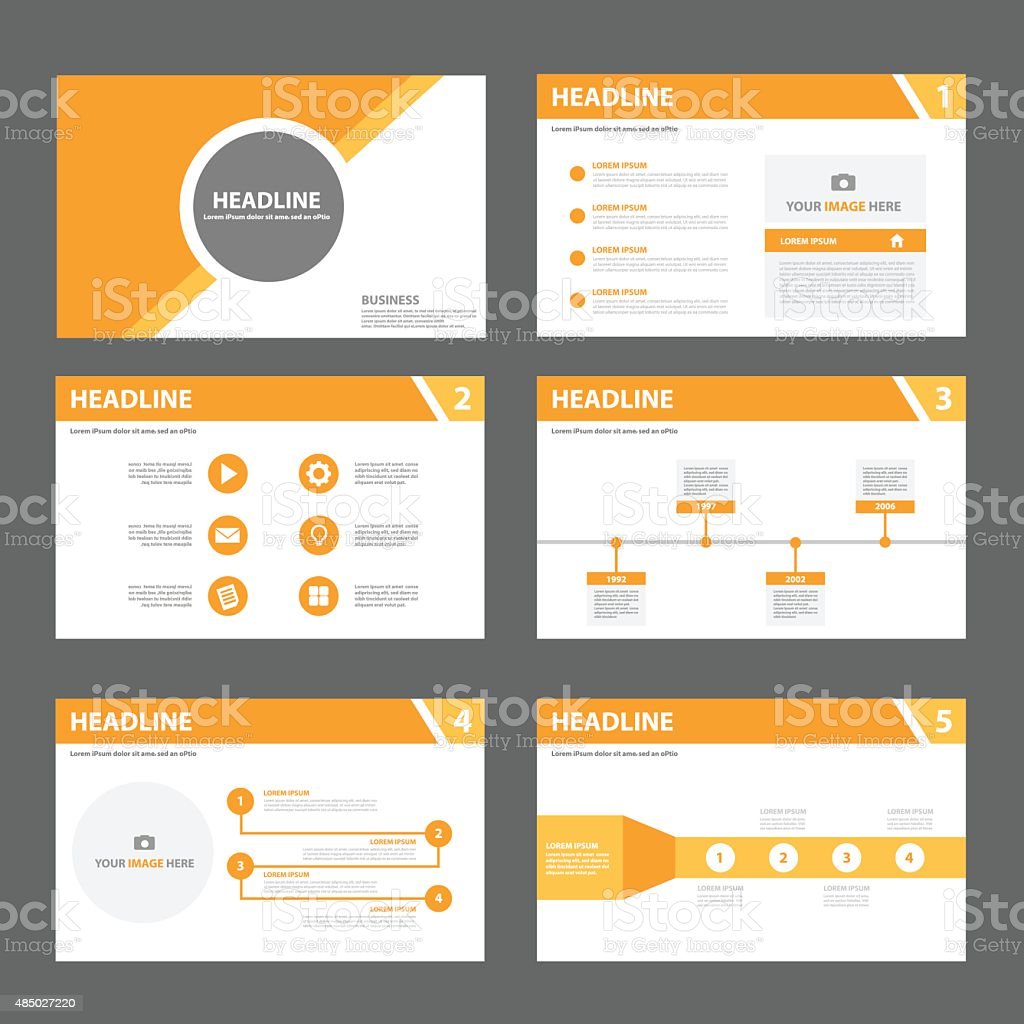 Detail Flat Design Presentation Template Nomer 38