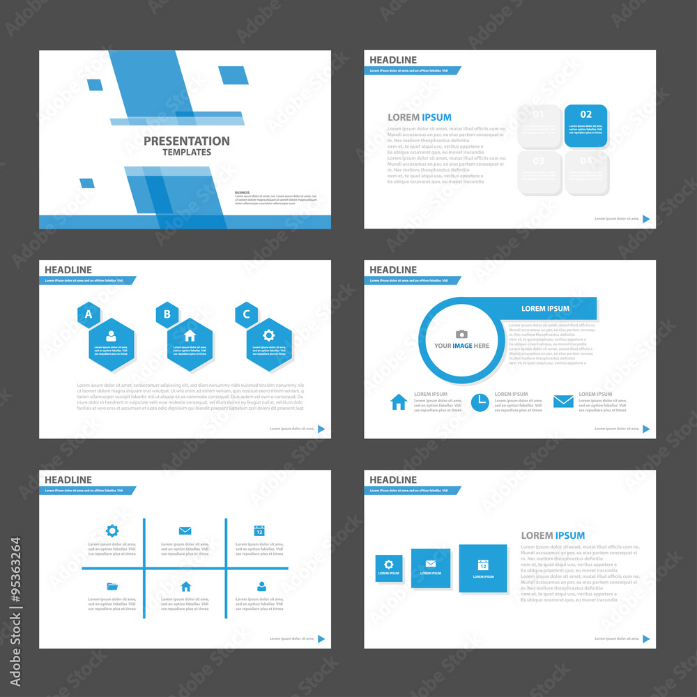 Detail Flat Design Presentation Template Nomer 50