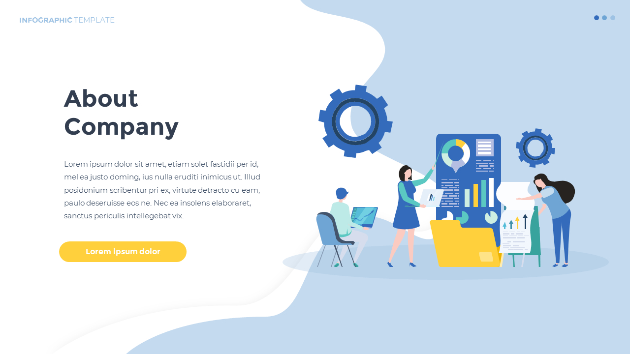 Detail Flat Design Template Powerpoint Nomer 33