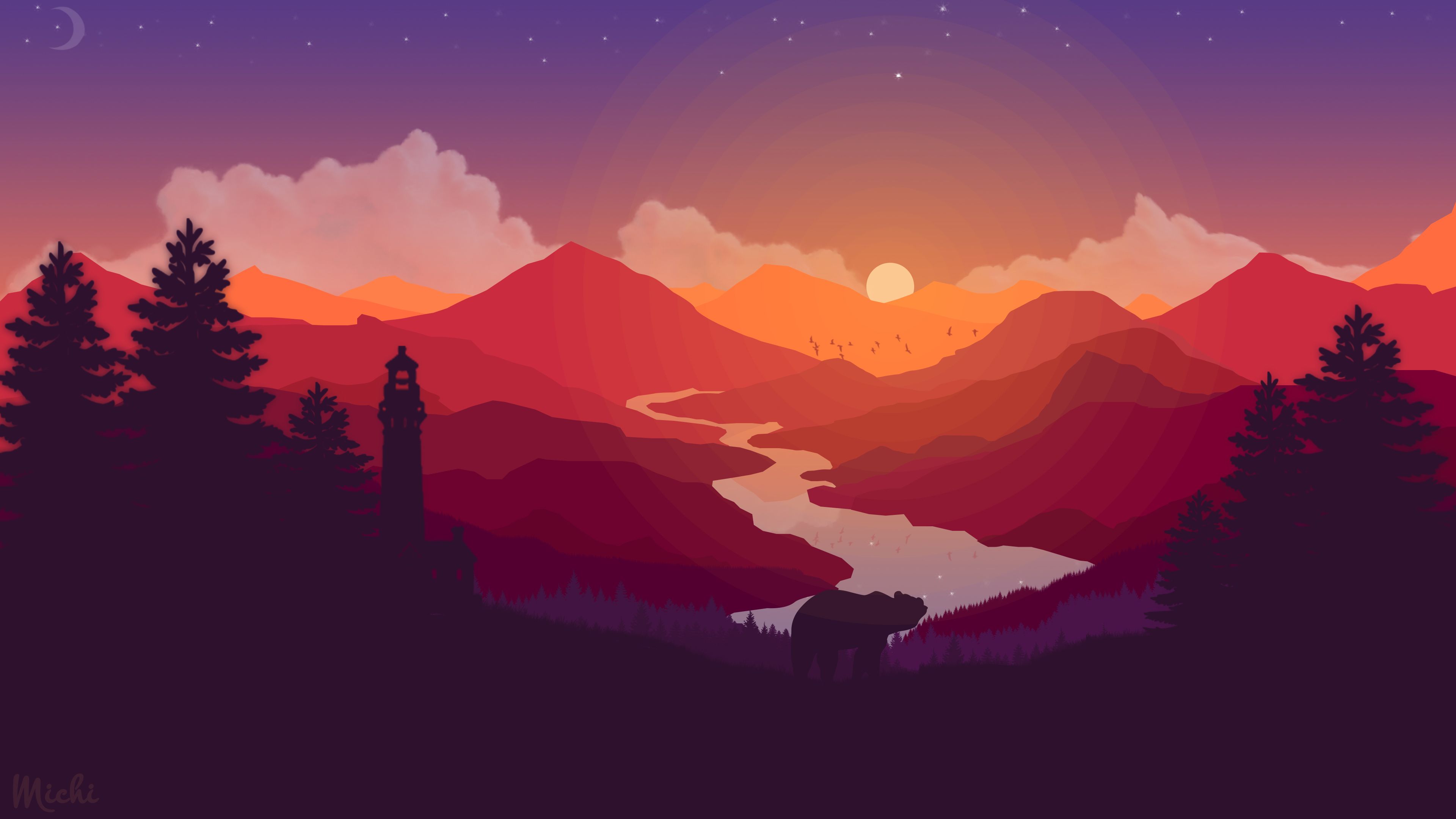 Detail Flat Design Wallpaper Nomer 11