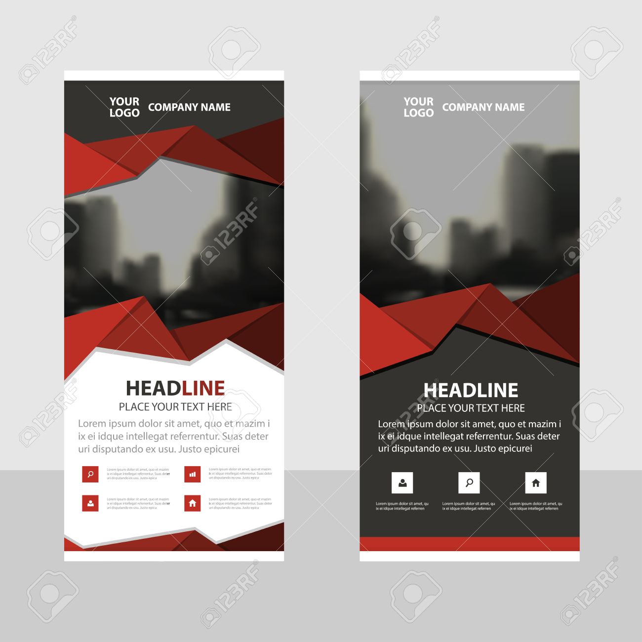 Detail Flat Design X Banner Nomer 27