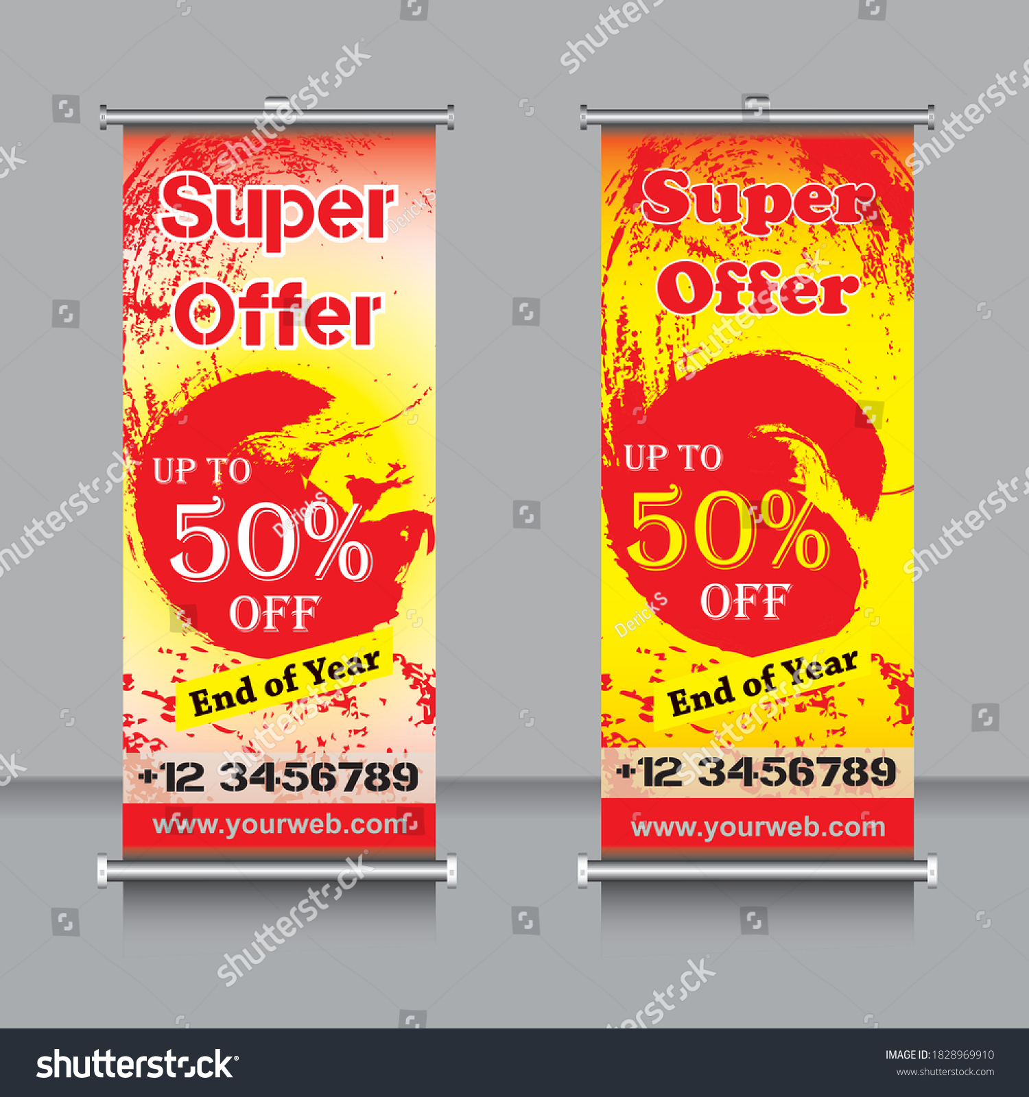 Detail Flat Design X Banner Nomer 40