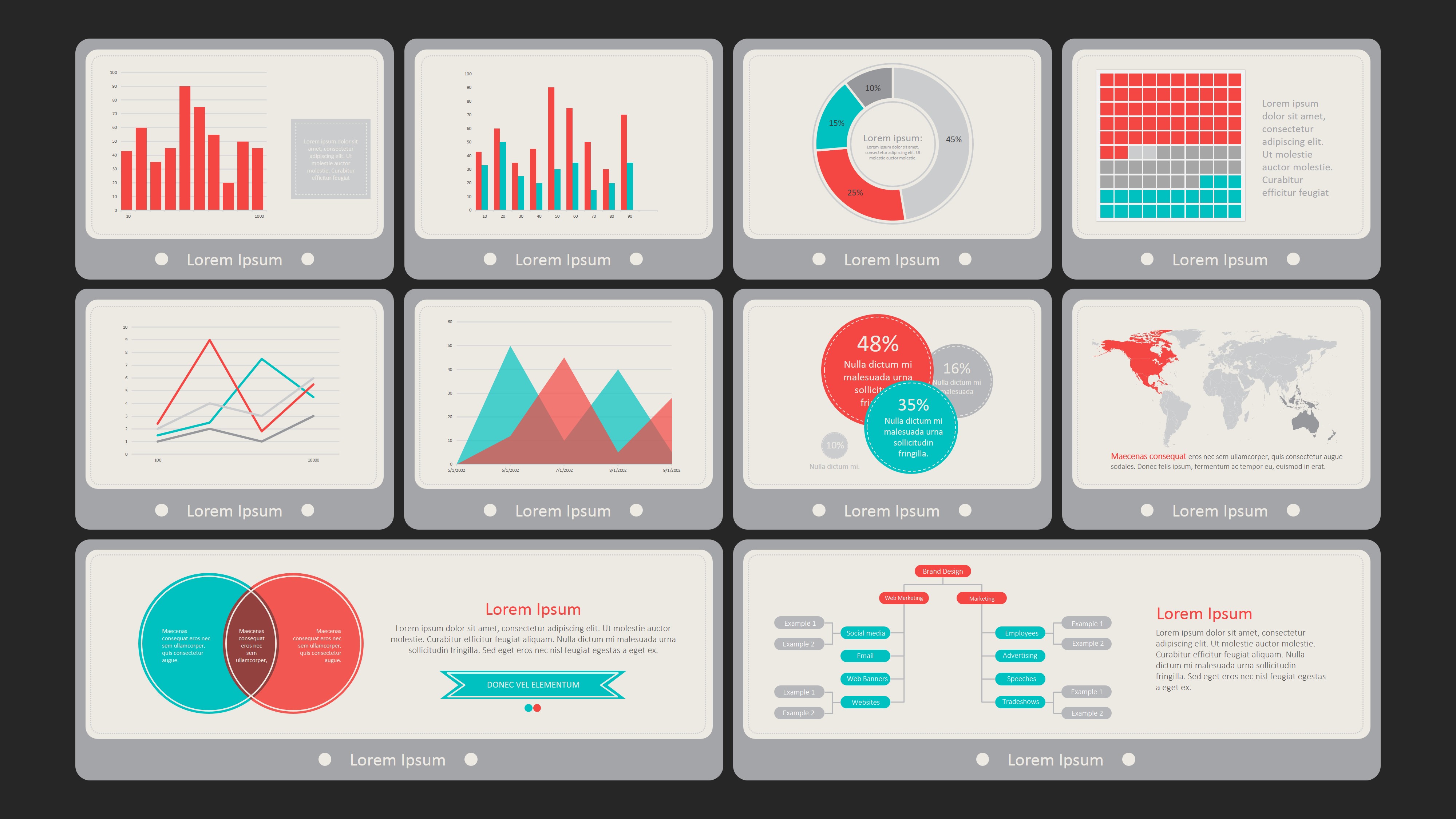 Detail Flat Presentation Template Nomer 10