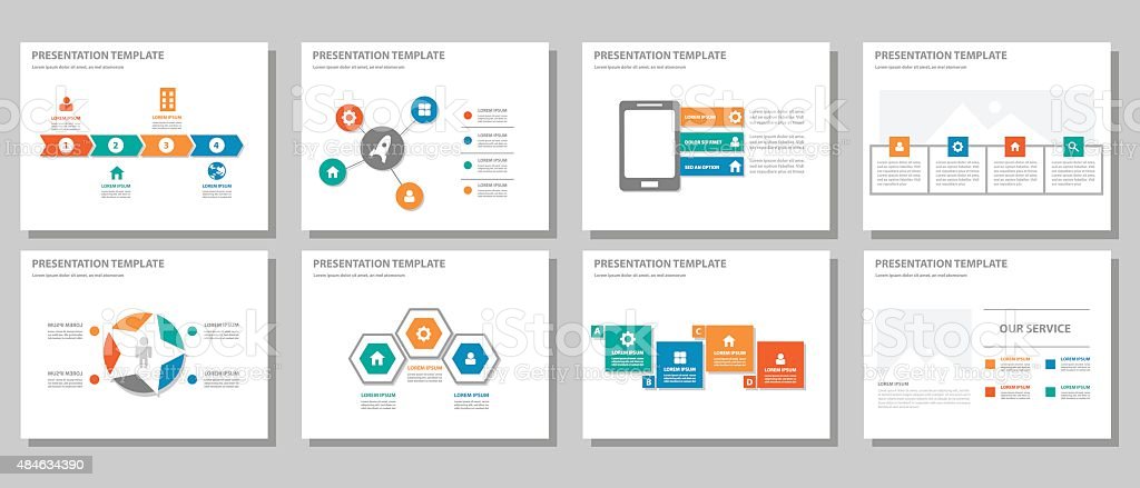 Detail Flat Presentation Template Nomer 11