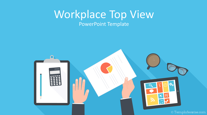 Detail Flat Presentation Template Nomer 24