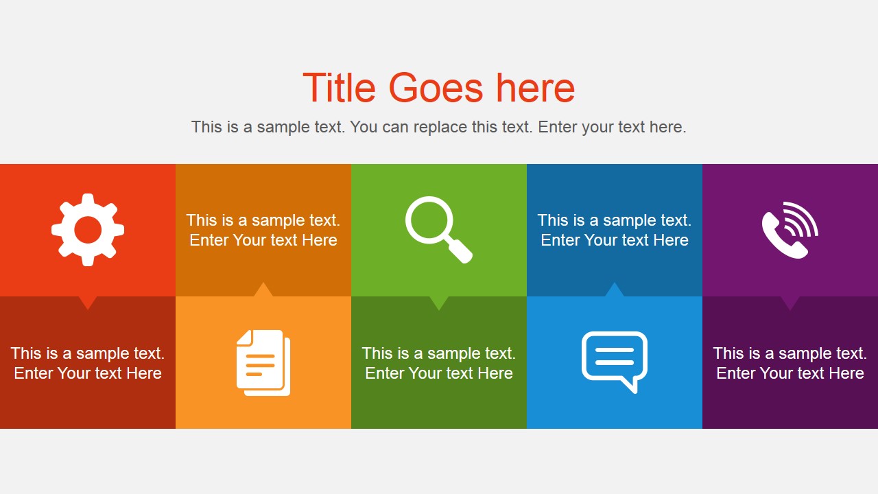 Detail Flat Presentation Template Nomer 28