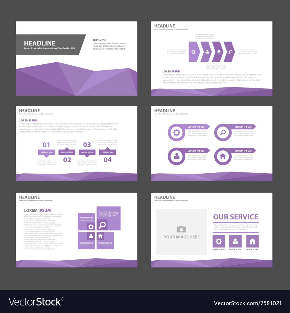 Detail Flat Presentation Template Nomer 32