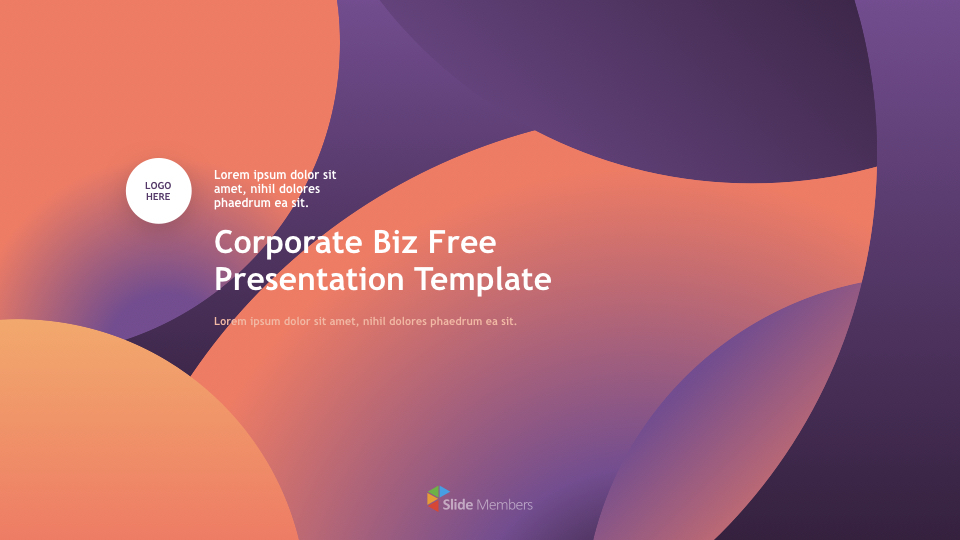 Detail Flat Presentation Template Nomer 37