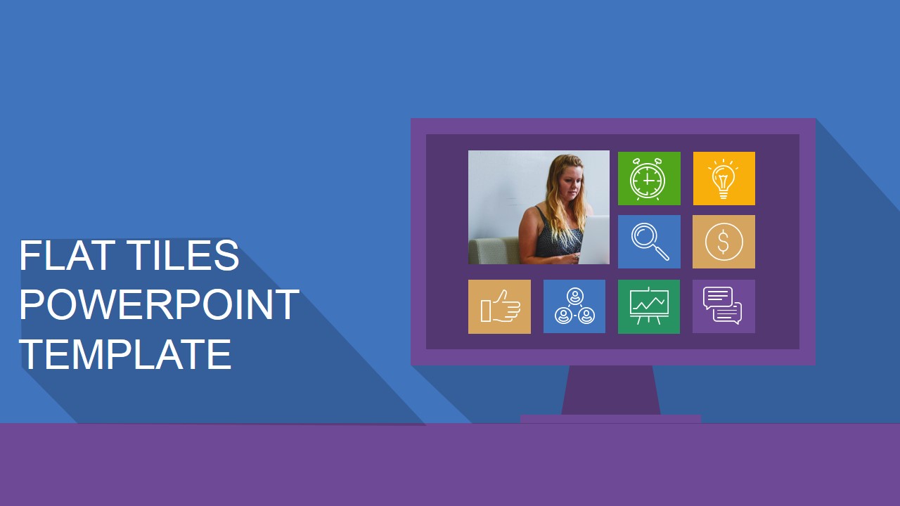 Detail Flat Presentation Template Nomer 43
