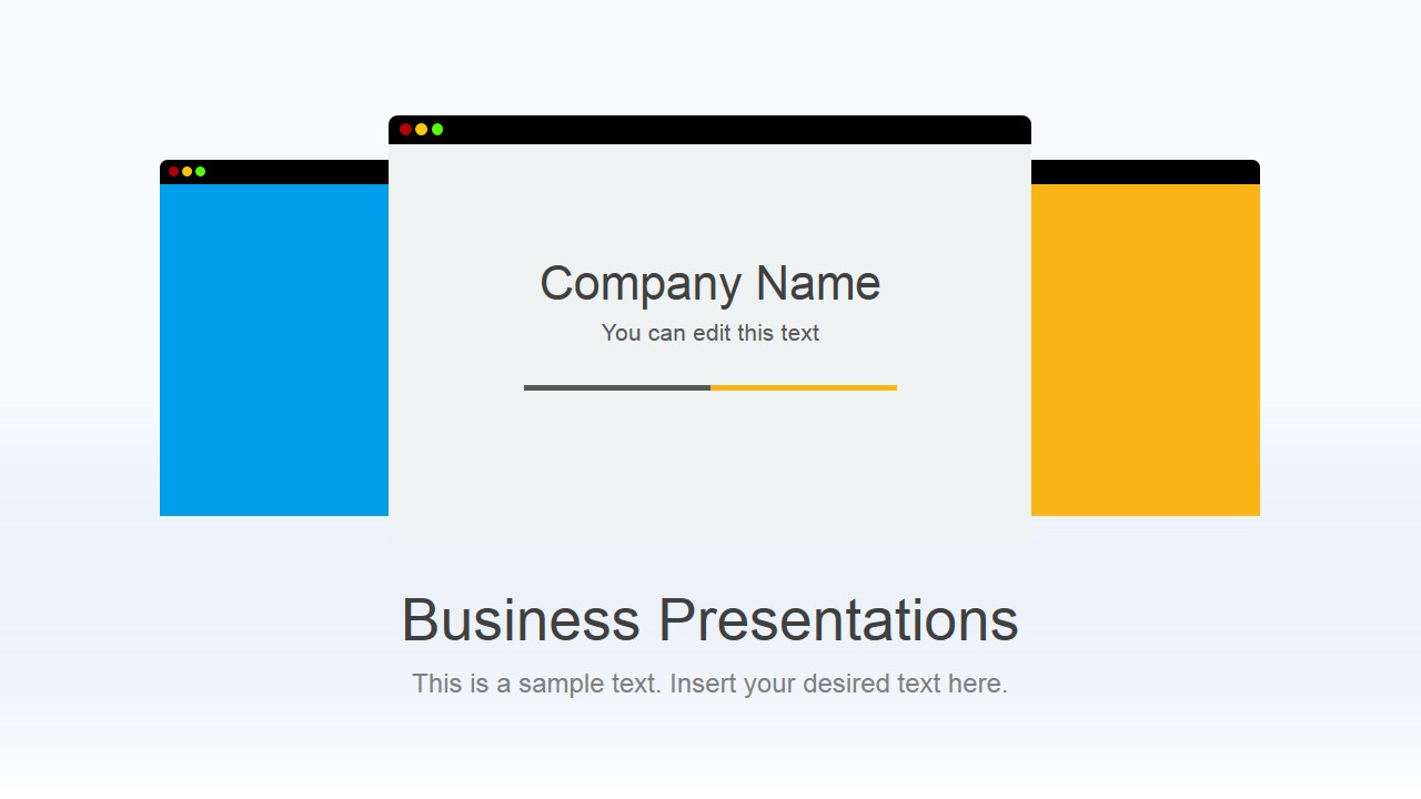 Detail Flat Presentation Template Nomer 44