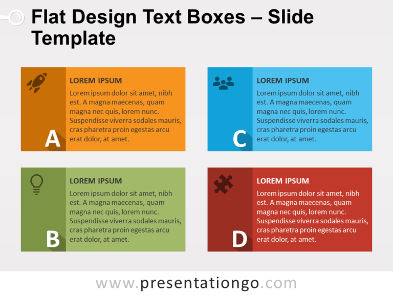Detail Flat Presentation Template Nomer 45