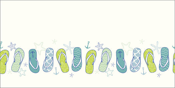 Detail Flip Flop Clip Art Border Nomer 2