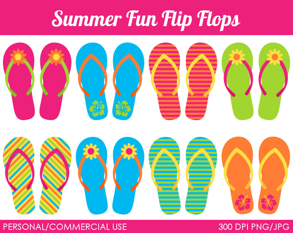 Detail Flip Flop Clip Art Border Nomer 12