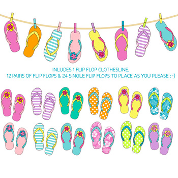 Detail Flip Flop Clip Art Border Nomer 37