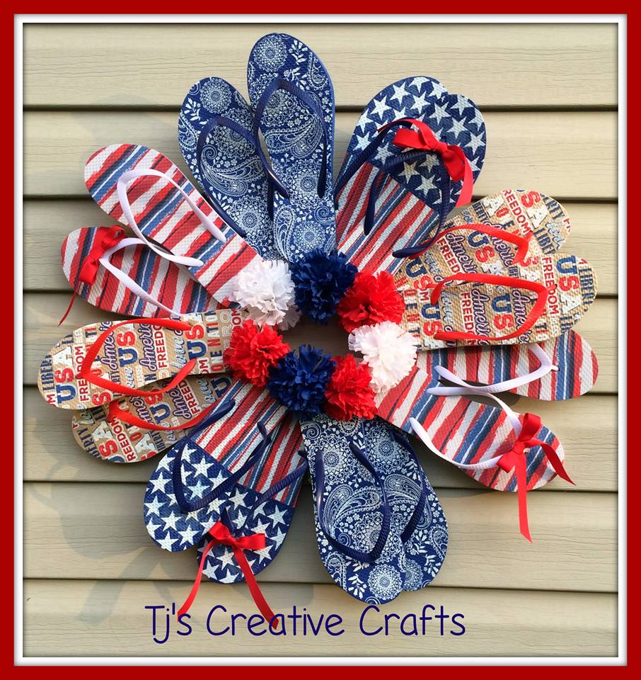 Detail Flip Flop Wreath Michaels Nomer 6