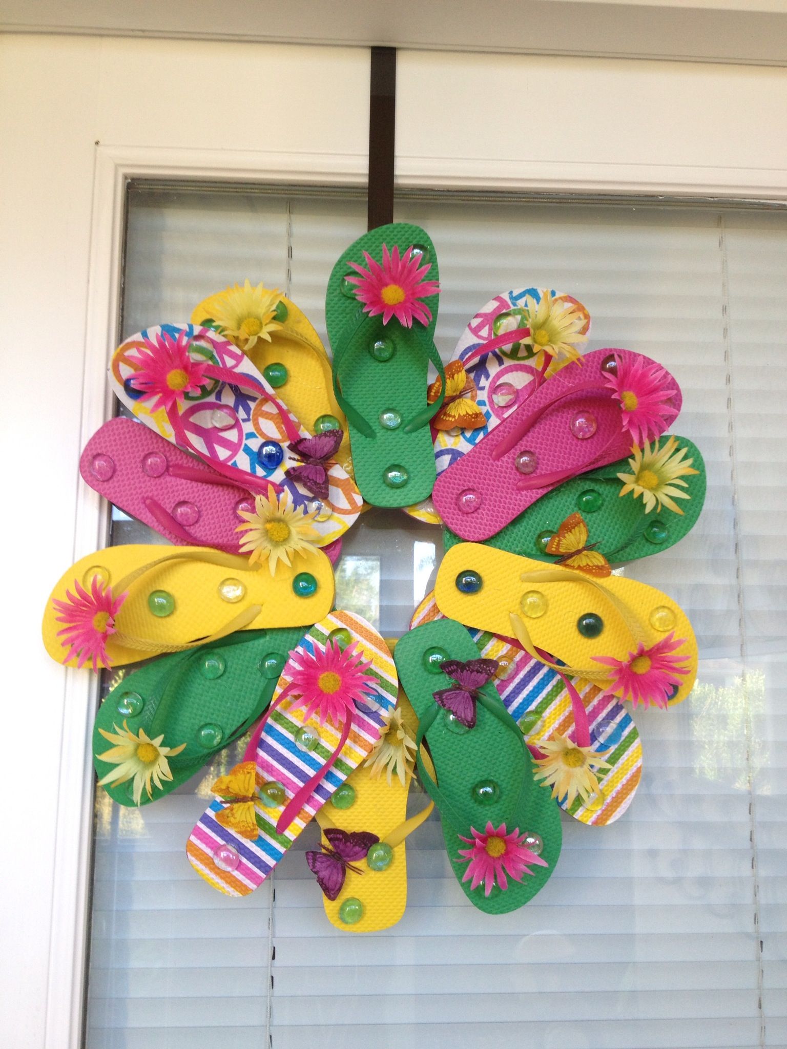 Detail Flip Flop Wreath Michaels Nomer 10