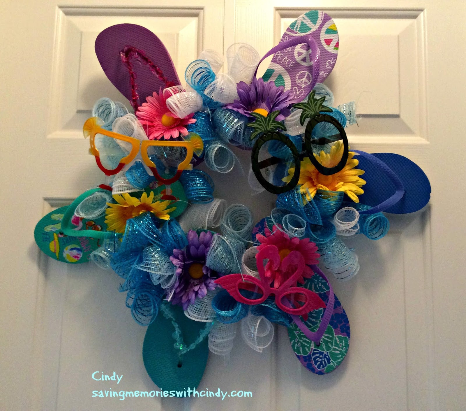 Detail Flip Flop Wreath Michaels Nomer 12