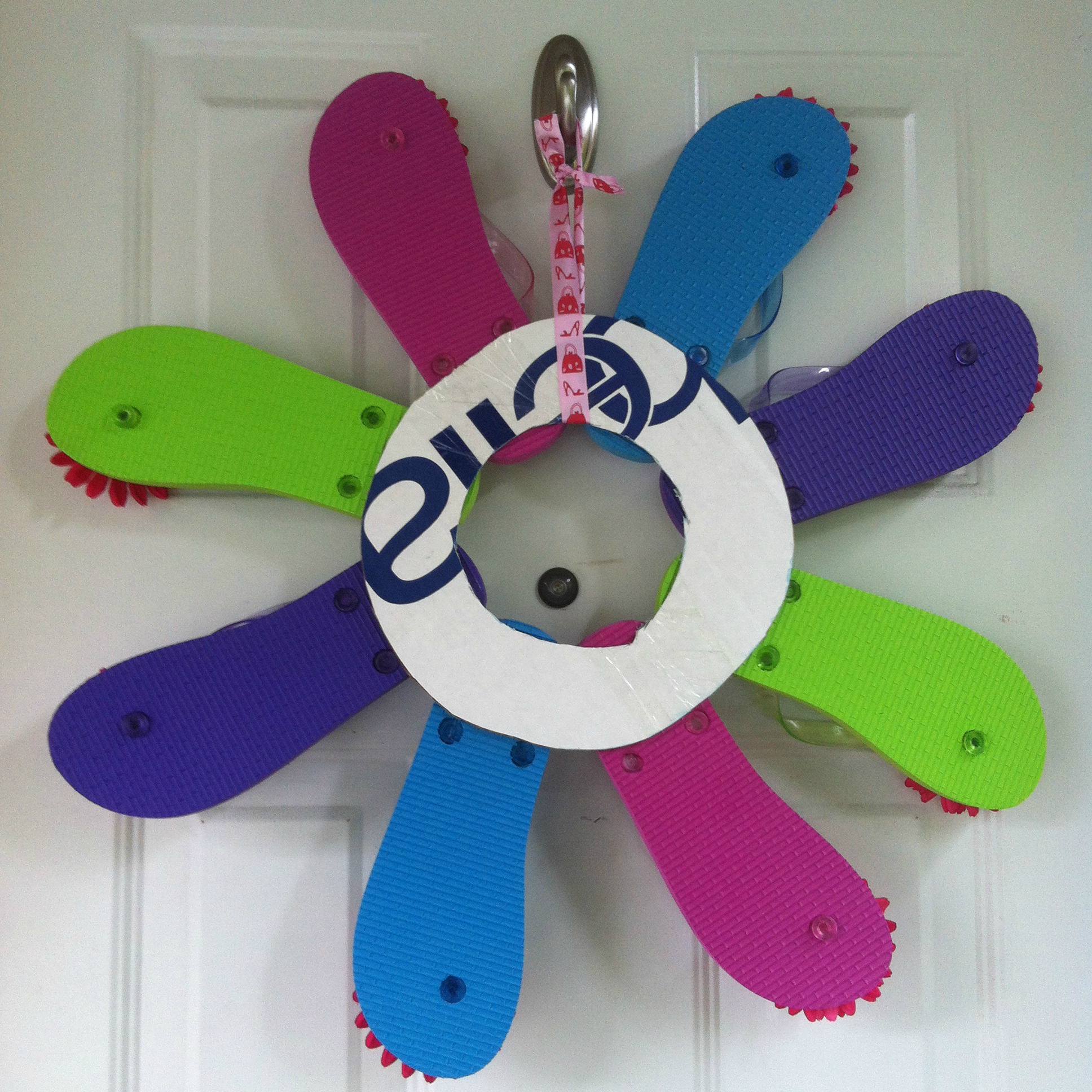 Detail Flip Flop Wreath Michaels Nomer 13