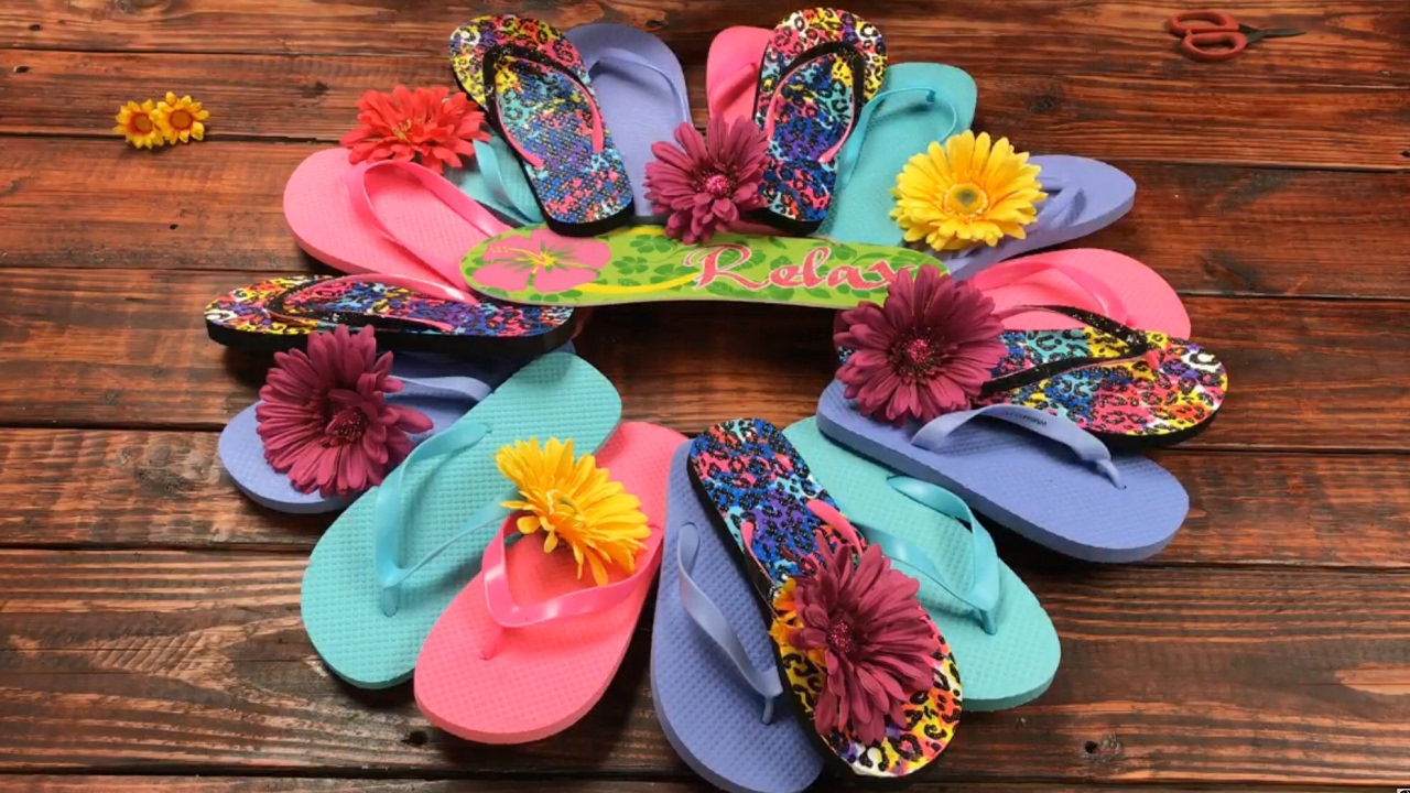 Detail Flip Flop Wreath Michaels Nomer 17