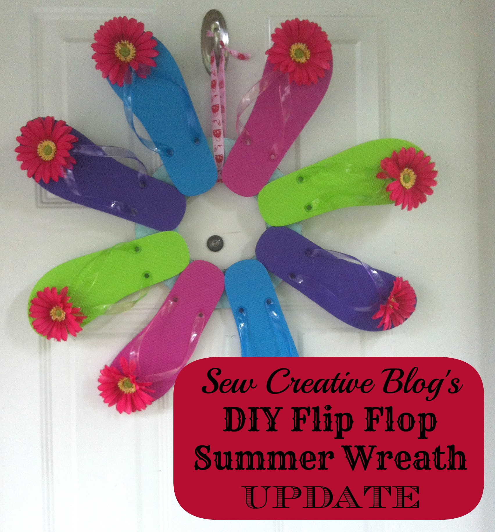 Detail Flip Flop Wreath Michaels Nomer 20