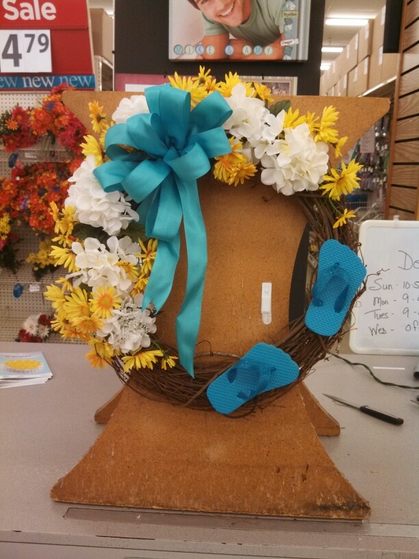 Detail Flip Flop Wreath Michaels Nomer 25