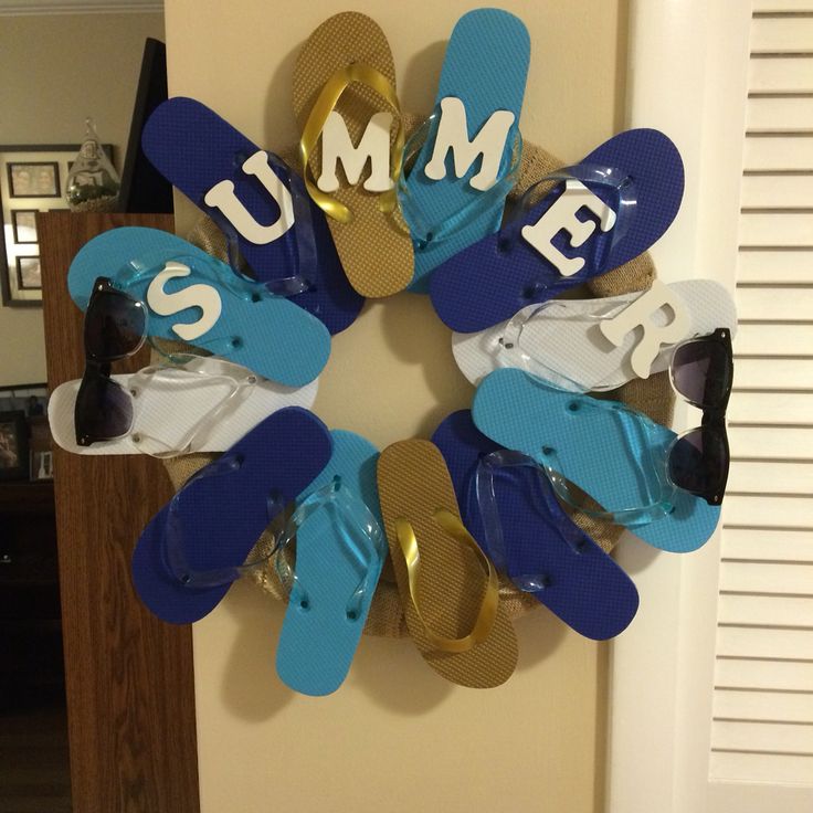 Detail Flip Flop Wreath Michaels Nomer 2