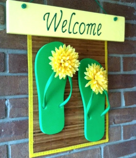Detail Flip Flop Wreath Michaels Nomer 36