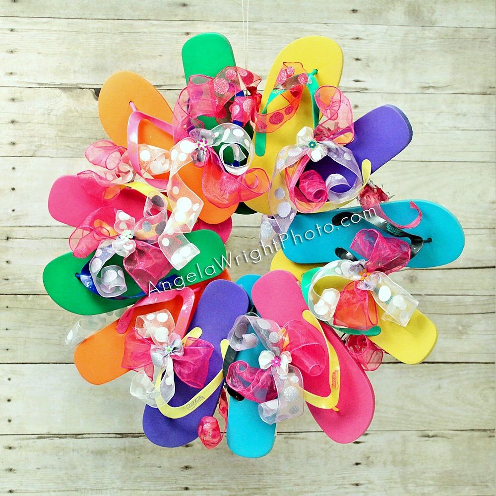 Detail Flip Flop Wreath Michaels Nomer 4
