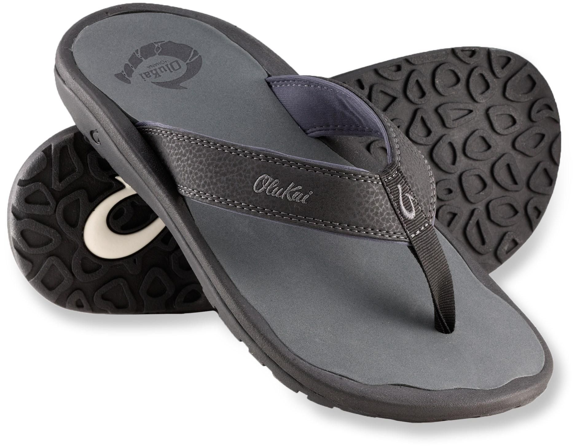 Flip Flops With Fish Hook Logo - KibrisPDR