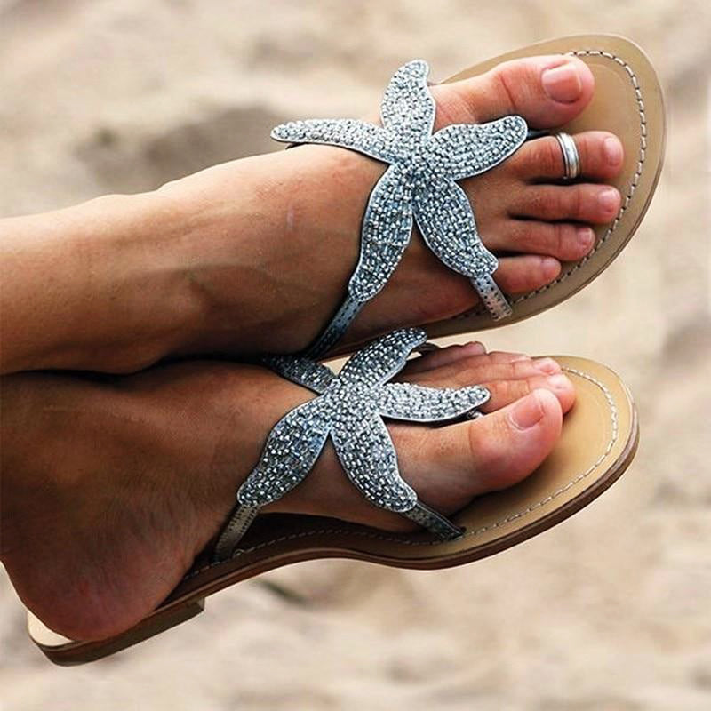 Detail Flip Flops With Starfish Nomer 11